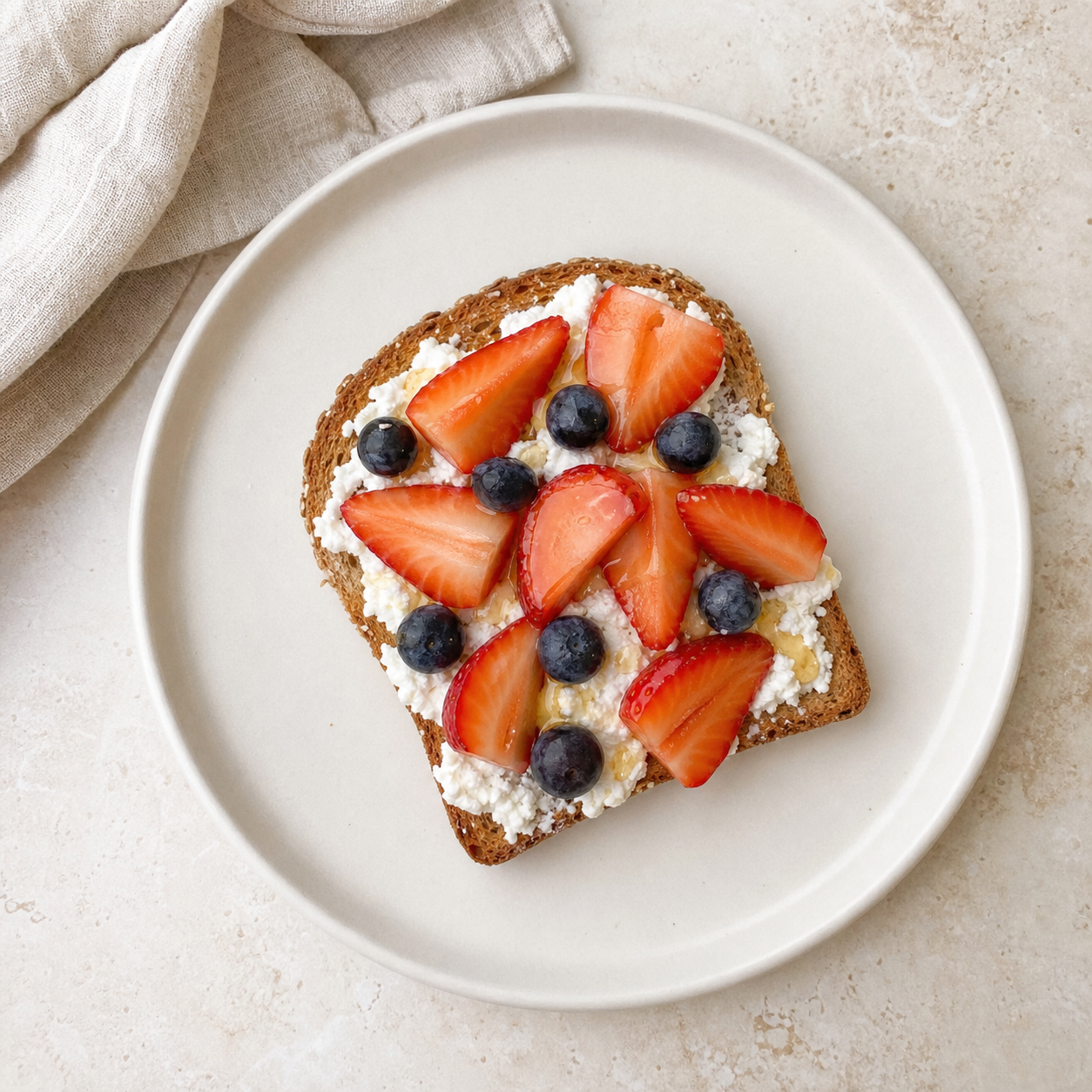 Ricotta Berry Toast for GLP-1 Small Meals