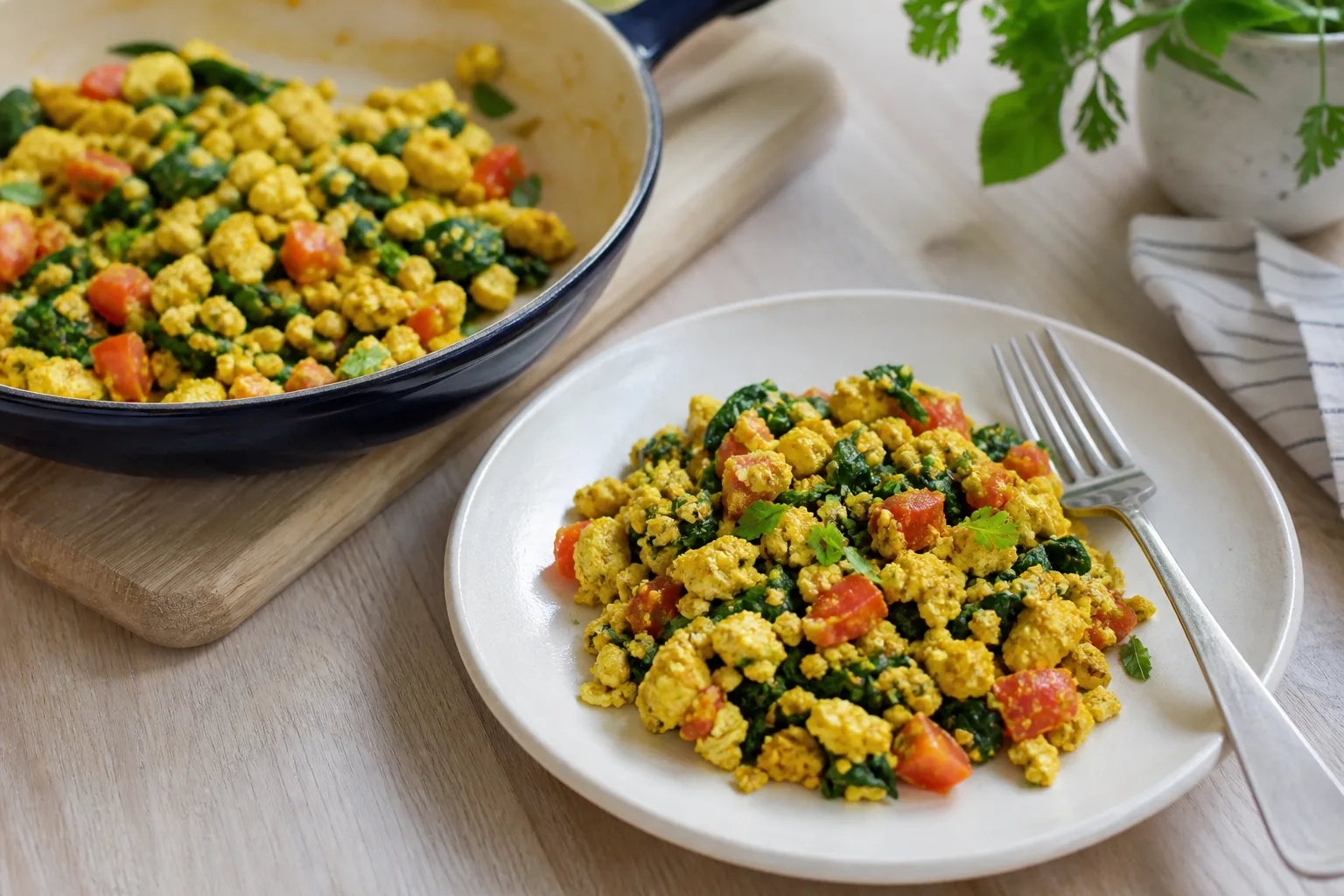 Savory Tofu Scramble: a GLP-1 Breakfast